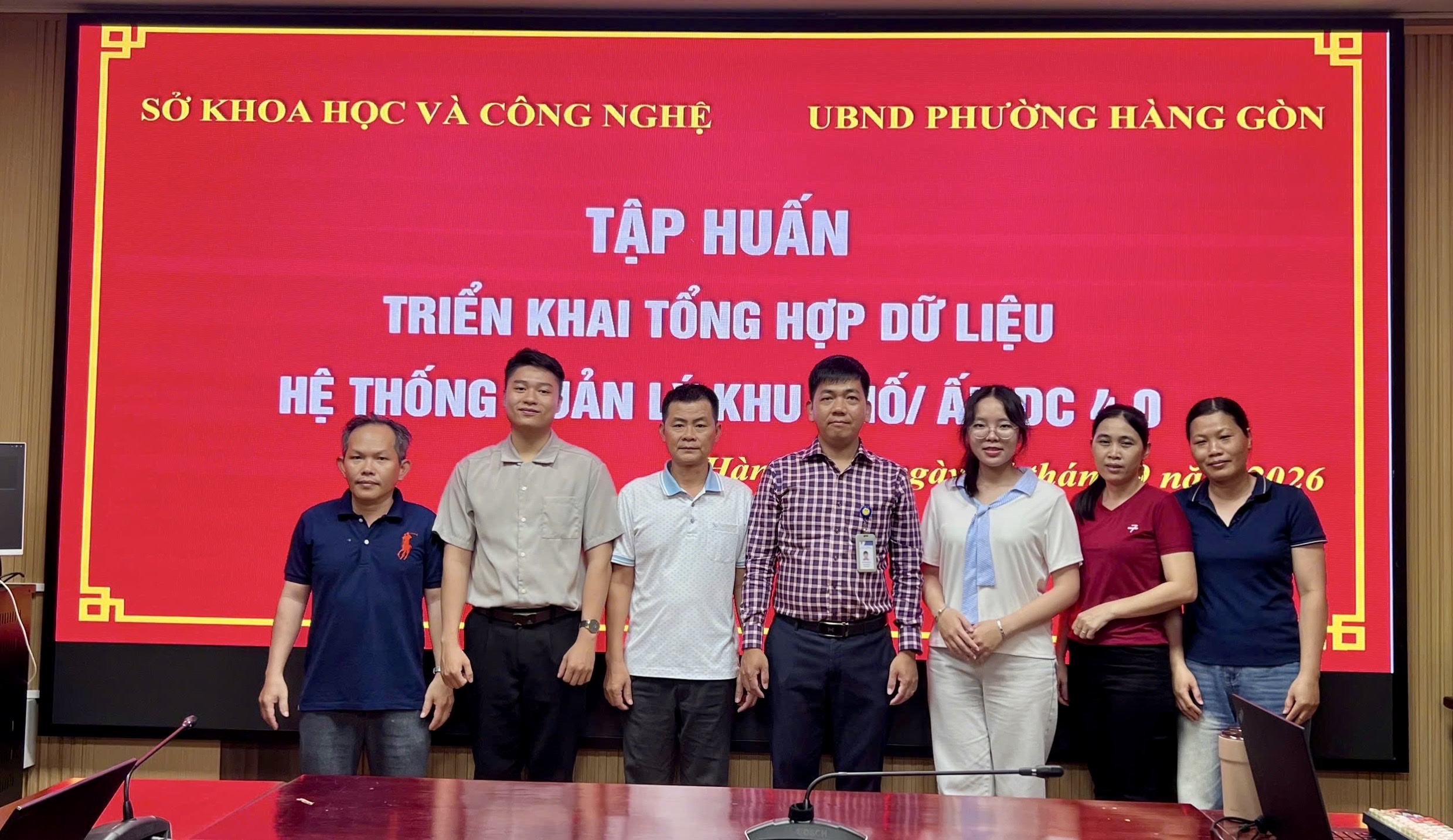 PHƯỜNG HÀNG GÒN TRIỂN KHAI TỔNG HỢP DỮ LIỆU HỆ THỐNG QUẢN LÝ KHU PHỐ DC 4.0