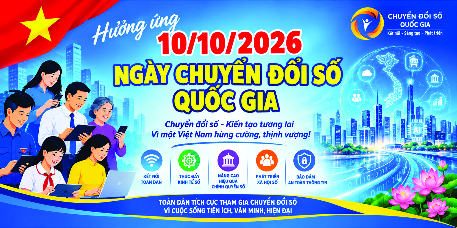 HƯỞNG ỨNG NGÀY CHUYỂN ĐỔI SỐ QUỐC GIA 10.10.2026